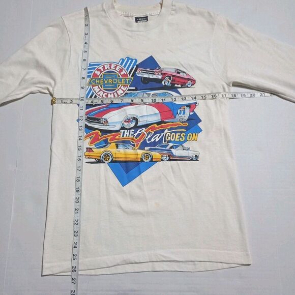 Vintage Screen Stars Shirt Size M Chevrolet Street Machine Single Stitch Mens - Picture 8 of 10